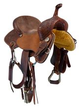 16 Inch Used Teskey Barrel Saddle Wide Tree