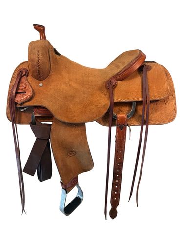 16 Inch Used Teskey Ranch Cutter Saddle