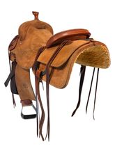16 Inch Used Teskey Ranch Cutter Saddle