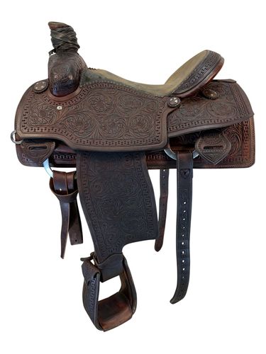 16 Inch Used Teskey Roping Saddle