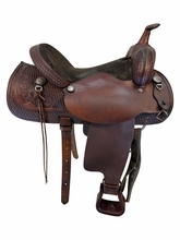 16 Inch Used Tex Tan Trail Saddle Medium Tree