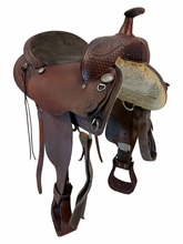 16 Inch Used Tex Tan Trail Saddle Medium Tree