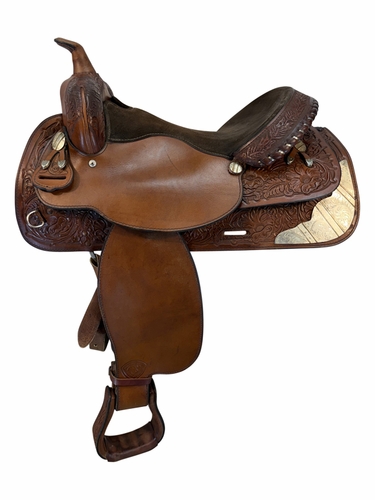 16 Inch Used TexTan Show Saddle Medium Tree