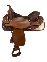 16 Inch Used TexTan Show Saddle Medium Tree