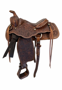 16 Inch Used TexTan Trail Saddle Medium Tree