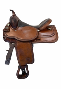 16 Inch Used TexTan Trail Saddle Medium Tree