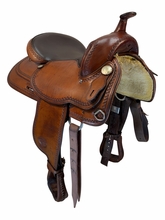 16 Inch Used TexTan Trail Saddle Medium Tree