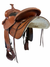 16 Inch Used TexTan Trail Saddle Medium Tree