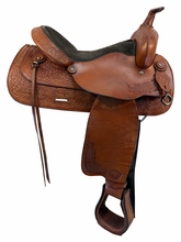 16 Inch Used TexTan Trail Saddle Medium Tree