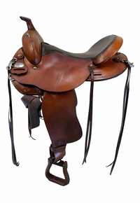 16 Inch Used TexTan Trail Saddle Medium Tree