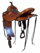 HOLD 2026/07/28e  16 Inch Used TexTan Trail Saddle Medium Tree