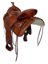 16 Inch Used TexTan Trail Saddle Medium Tree
