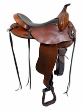 HOLD 2026/07/28e  16 Inch Used TexTan Trail Saddle Medium Tree