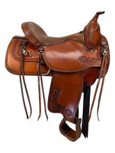 16 Inch Used TexTan Trail Saddle Medium Tree
