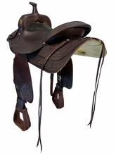 16 Inch Used TexTan Trail Saddle Medium Tree