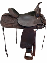 16 Inch Used TexTan Trail Saddle Medium Tree