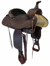16 Inch Used TexTan Trail Saddle Medium Tree