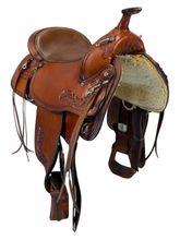 16 Inch Used TexTan Trail Saddle Medium Tree