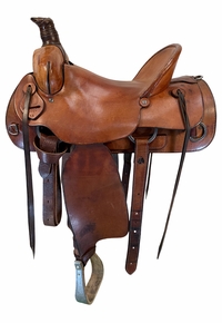 16 Inch Used Vickers Saddlery Ranch Saddle Wide Tree 550