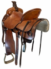 16 Inch Used Vickers Saddlery Ranch Saddle Wide Tree 550