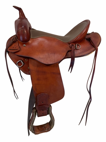 16 Inch Used Weaver Trail Saddle Medium Tree