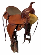 16 Inch Used Weaver Trail Saddle Medium Tree