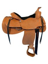 SOLD 2026/03/04j  16 Inch Used Wenger Leatherworks Show Saddle Medium Tree