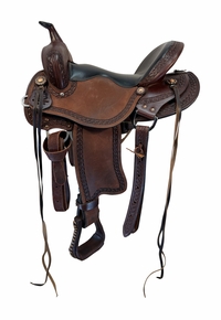 SOLD 2026/07/23   16 Inch Used West 20 Saddle Co Trail Saddle Wide Tree