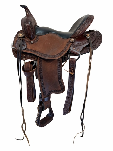SOLD 2026/07/23 16 Inch Used West 20 Saddle Co Trail Saddle Wide Tree