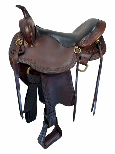 SOLD 2026/08/11 16 Inch Used West 20 Saddles Trail Saddle Wide Tree 1638