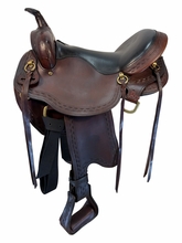 SOLD 2026/08/11 16 Inch Used West 20 Saddles Trail Saddle Wide Tree 1638