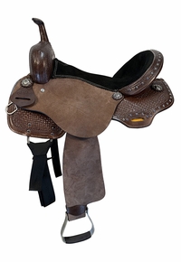 16 Inch Used Wild O West Barrel Saddle Wide Tree