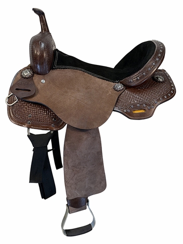 16 Inch Used Wild O West Barrel Saddle Wide Tree
