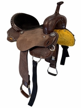 16 Inch Used Wild O West Barrel Saddle Wide Tree