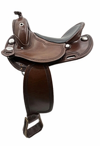 16inch DP Saddlery Flex Fit Vario Adjustable Tree 1330 - Bartmann Special Saddle 9288 Free Girth Free Girth
