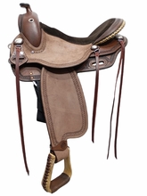 16inch DP Saddlery Flex Fit Vario Adjustable Tree 1460 - Trail Ranger Saddle 9186 Free Girth Free Girth
