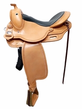 16inch DP Saddlery Flex Fit Vario Adjustable Tree 1460 - Trail Ranger Saddle 9251 Free Girth Free Girth