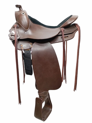 16inch DP Saddlery Flex Fit Vario Adjustable Tree 1460 - Trail Ranger Saddle 9277 Free Girth Free Girth