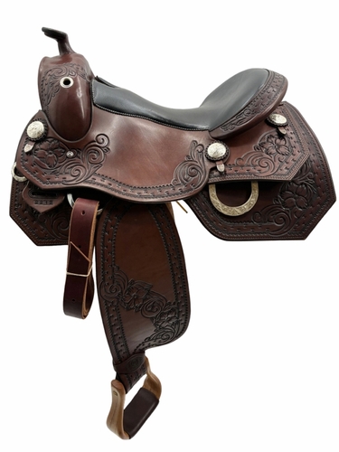 16inch DP Saddlery Flex Fit Vario Adjustable Tree 2212 - Opus Saddle 3612 Free Girth Free Girth