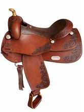 16inch DP Saddlery Oakleave Reiner Saddle 2208PL-5189