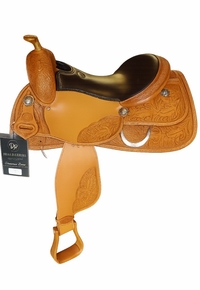 16inch DP Saddlery R.P. Reiner 8665 FQH 16inch Natur Saddle 7650-34598