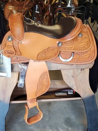16inch DP Saddlery R.P. Reiner 8665 FQH 16inch Natur Saddle 7650-34598