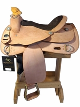 16inch DP Saddlery Trainer Roughout Plain Saddle 2206-7404