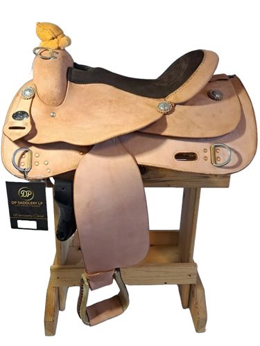 16inch DP Saddlery Trainer Roughout Plain Saddle 2206-7404