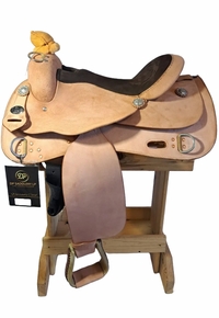 16inch DP Saddlery Trainer Roughout Plain Saddle 2206-7404