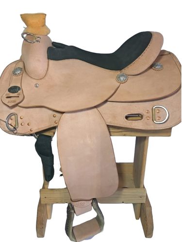 16inch DP Saddlery Trainer Roughout Plain Saddle 2206-7405