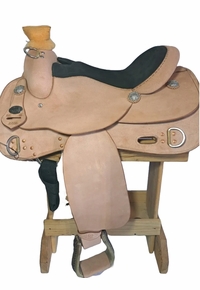 16inch DP Saddlery Trainer Roughout Plain Saddle 2206-7405