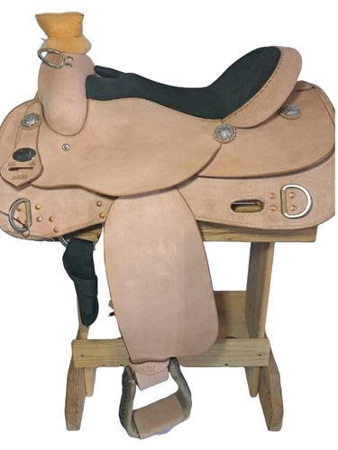 16inch DP Saddlery Trainer Roughout Plain Saddle 2206-7406