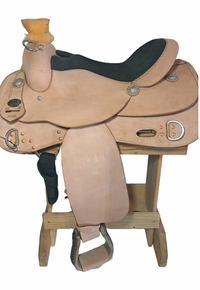 16inch DP Saddlery Trainer Roughout Plain Saddle 2206-7406