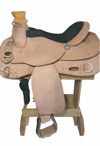 16inch DP Saddlery Trainer Roughout Plain Saddle 2206-7790